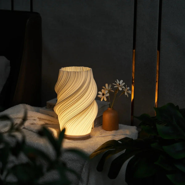 LumoVase™ - Dimbare LED Designlamp met Golf Structuur