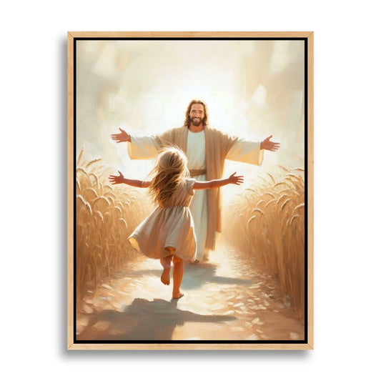 GraceCanvas™ — "Een Sprong van Geloof" — Christelijke Canvas Wanddecoratie