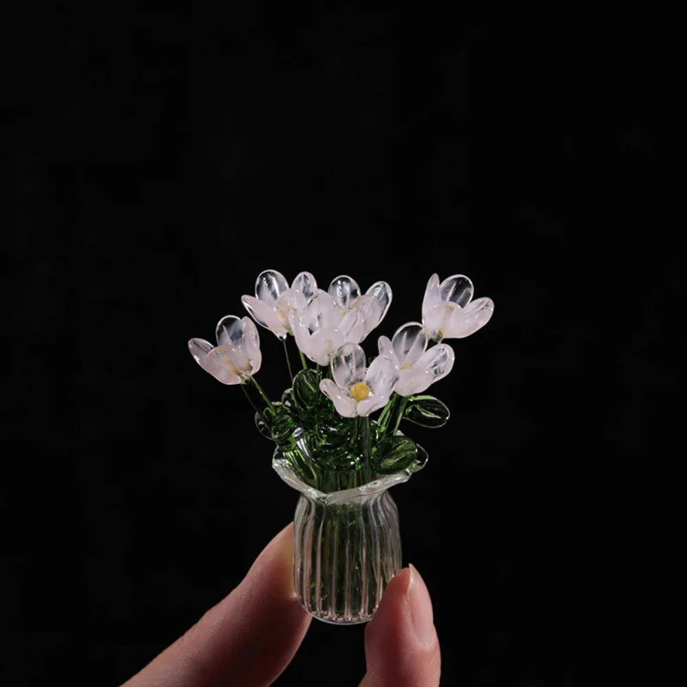 CrystalBloem™ - Glazen Bloemenboeket