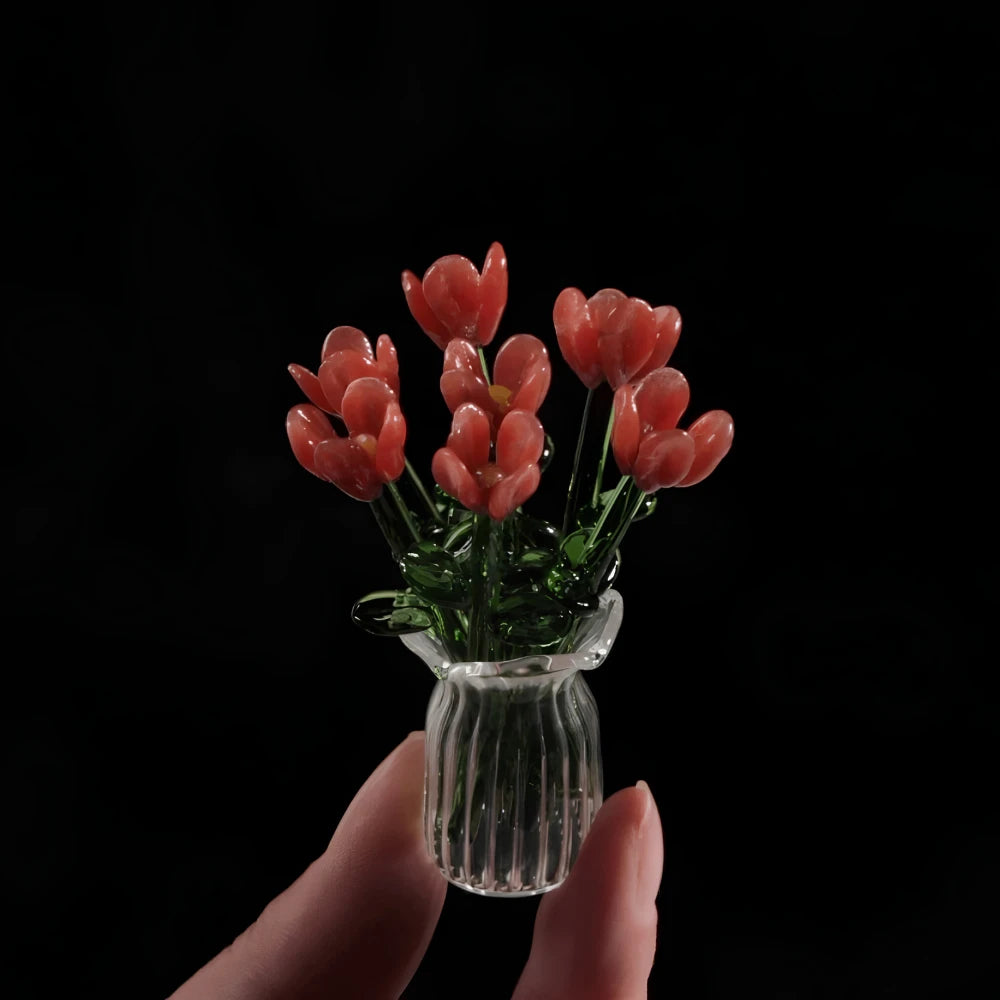 CrystalBloem™ - Glazen Bloemenboeket