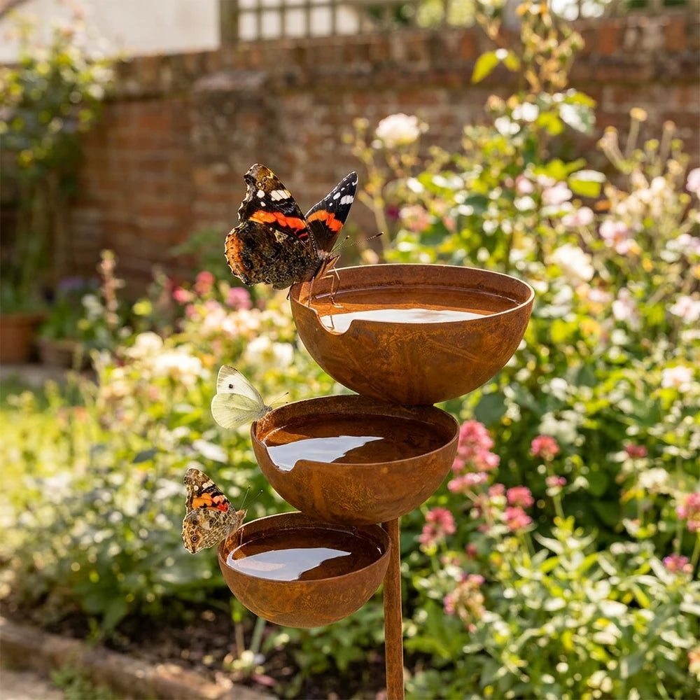 NatureNest™ — Drielaags vogelbad voor in de tuin