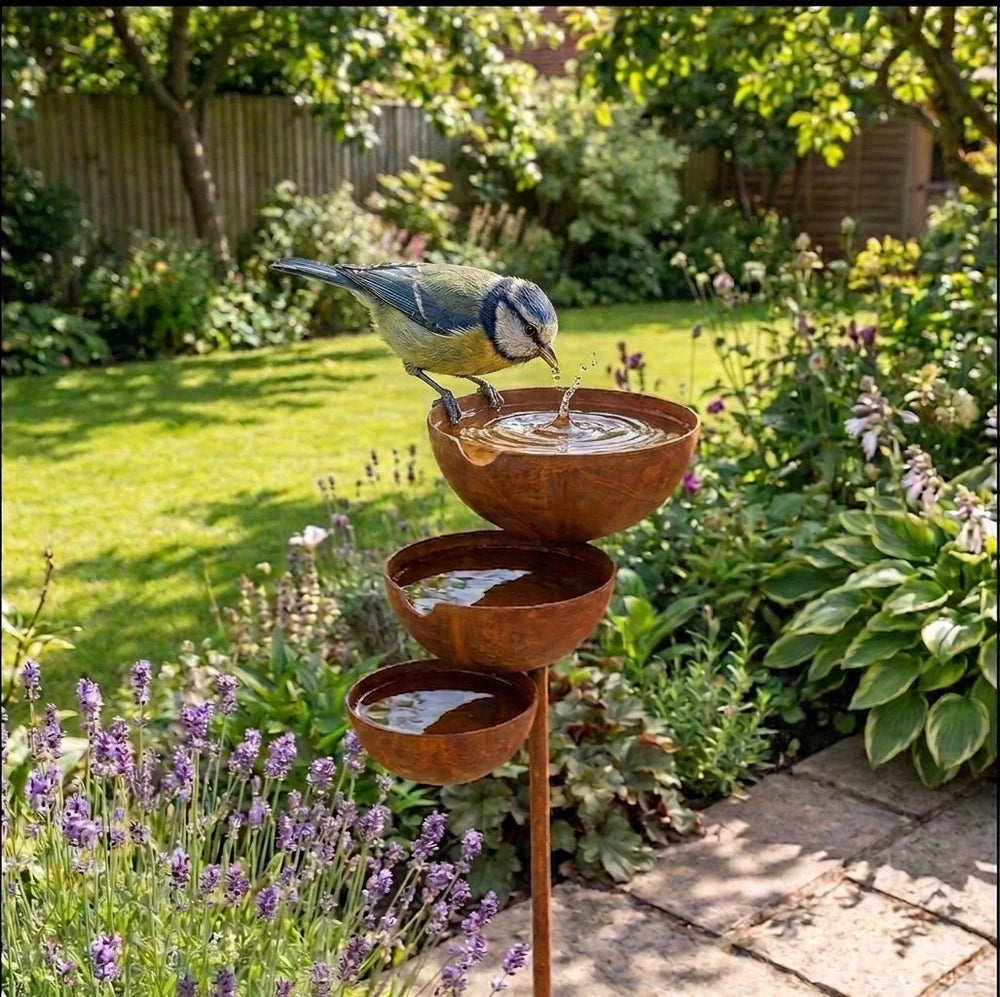 NatureNest™ — Drielaags vogelbad voor in de tuin