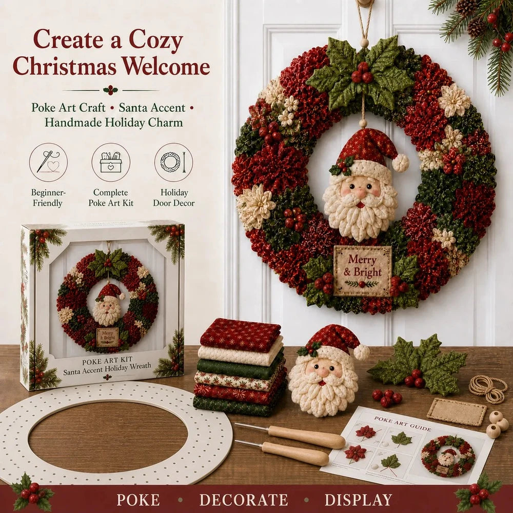 Stoffen 3D Kerstkrans DIY-Set