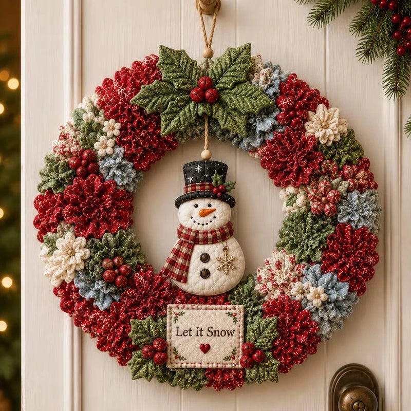 Stoffen 3D Kerstkrans DIY-Set