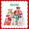 Kerstcadeau zak met trekkoord