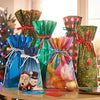 Kerstcadeau zak met trekkoord