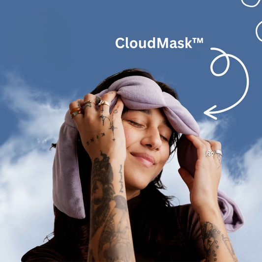 CloudMask™ - De allereerste verzwaringsdeken voor je ogen