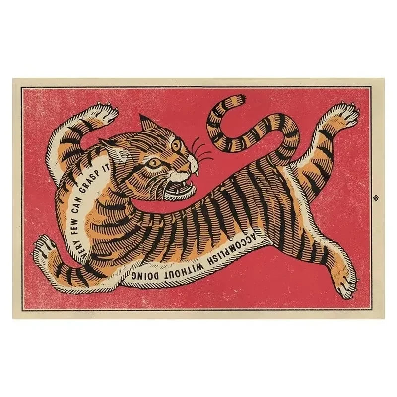Zachte Tissues Tijgerprint Vloerkleed