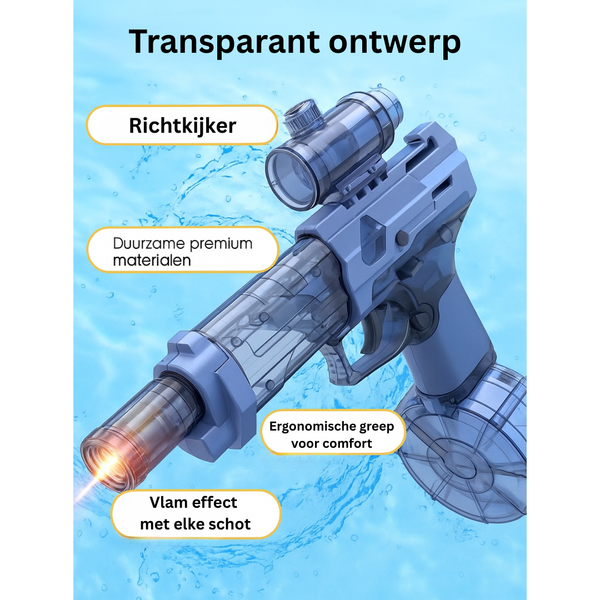 HydroJet™ - Elektrisch Waterpistool met Vlameffect