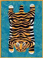 Zachte Tissues Tijgerprint Vloerkleed