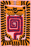 Zachte Tissues Tijgerprint Vloerkleed