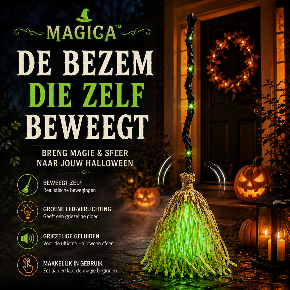 Magica™ — Betoverende Halloween Heksenbezem