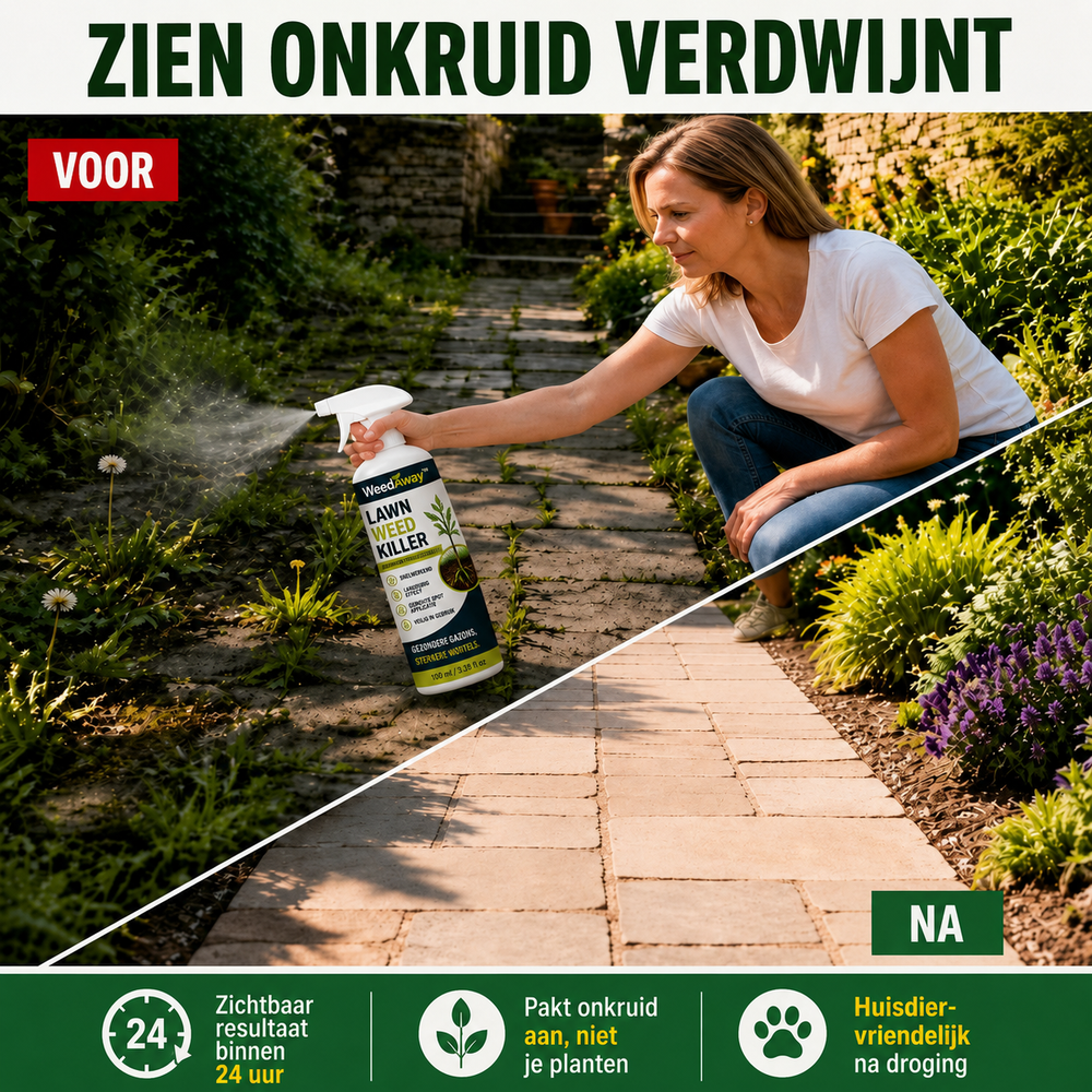 WeedAway™ - Krachtige spray tegen ongewenst onkruid