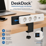 DeskDock™ Bureau Stekkerdooshouder met Kabelbeheerbak