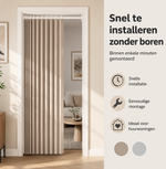 DivideEase™ -  Inklapbaar Vouwgordijn als Kamerverdeler – Zonder Boren