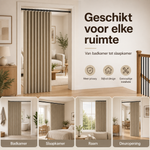 DivideEase™ -  Inklapbaar Vouwgordijn als Kamerverdeler – Zonder Boren