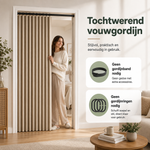 DivideEase™ -  Inklapbaar Vouwgordijn als Kamerverdeler – Zonder Boren