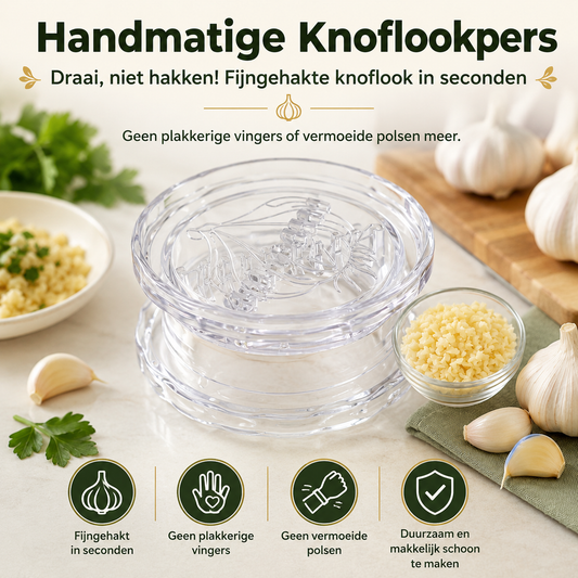 TwistMince™ | Handmatige Multifunctionele Knoflook- & Kruidenhakker