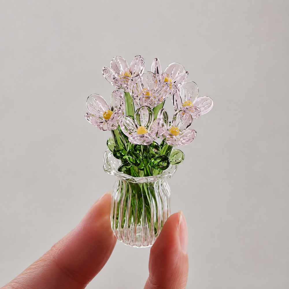 CrystalBloem™ - Glazen Bloemenboeket