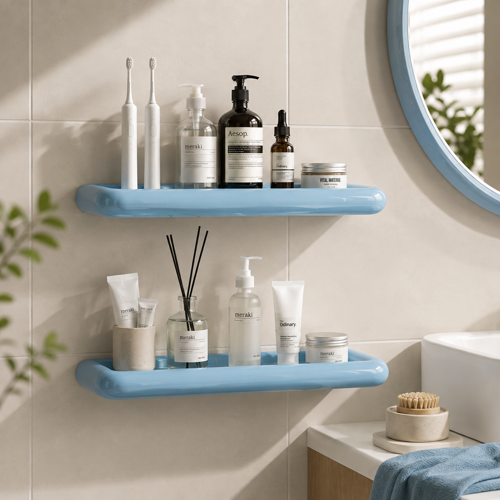 VibeShelf™ - Badkamerrek Opbergrek