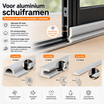 SealKit™ Complete Raamafdichtingsstripset voor Schuiframen
