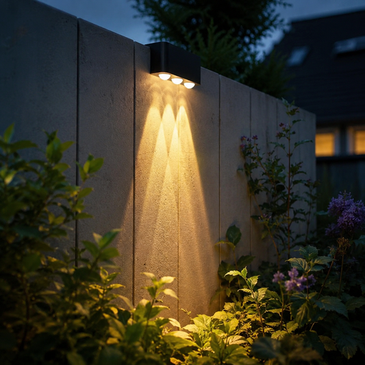 GlowGuard™ Waterdichte Solar Wandlamp voor Tuin, Hek & Oprit