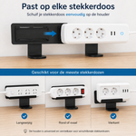 DeskDock™ Bureau Stekkerdooshouder met Kabelbeheerbak