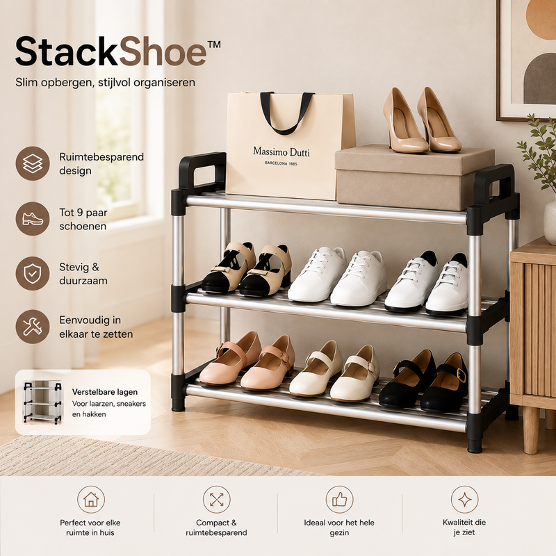 StackShoe™ -  Modulair Schoenenrek 3-6 Lagen