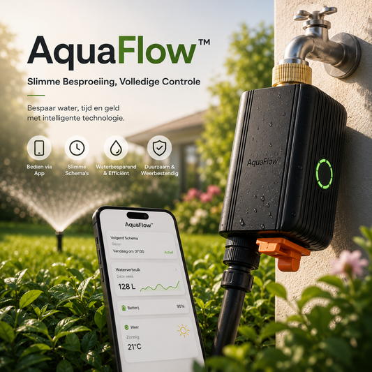 AquaFlow™ Slimme Watervent EF Met Stroommeter