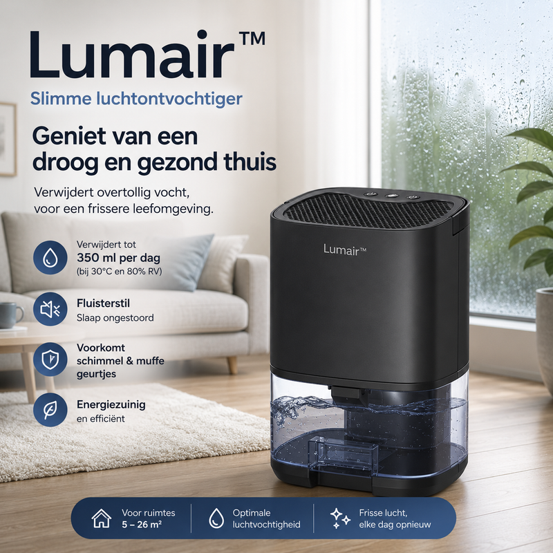 Lumair™ -  Draagbare Luchtontvochtiger