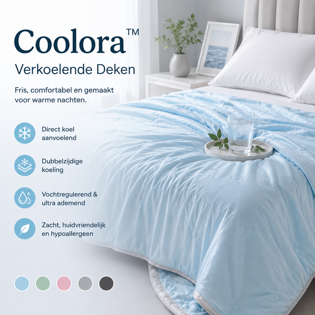 Coolora™ | Verkoelend Deken voor Koel Slapen