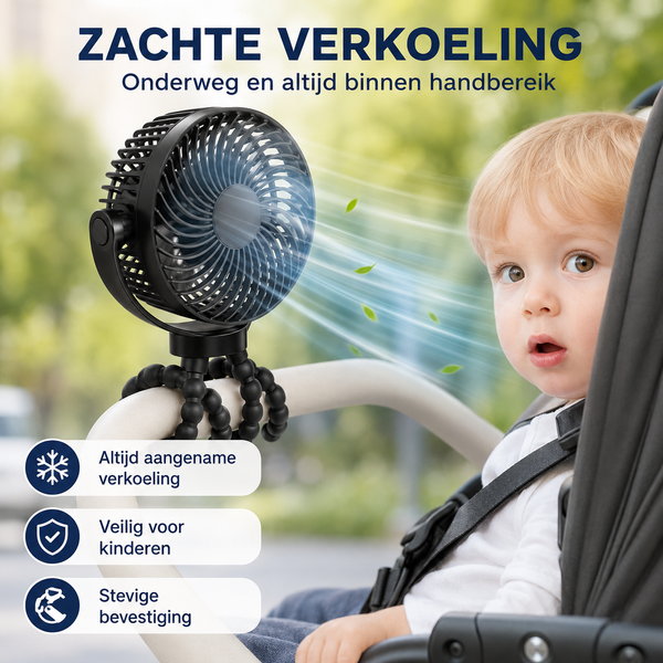 Draagbare Mini Ventilator Met Licht