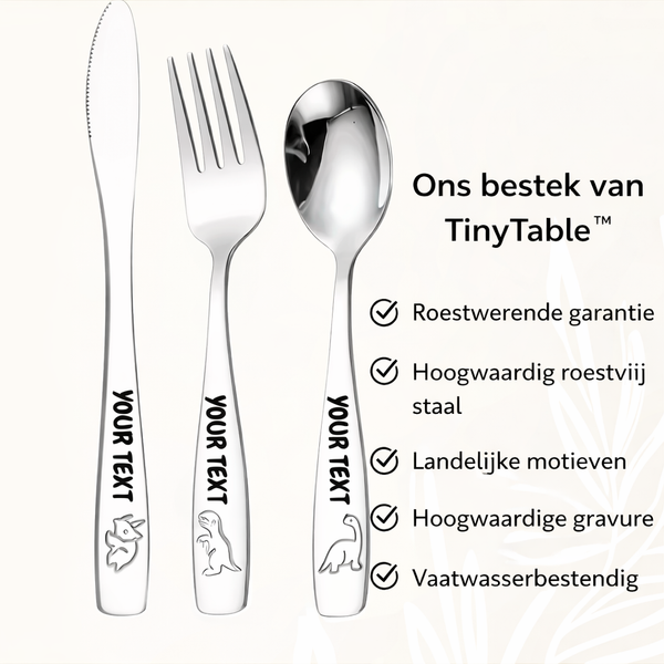 Boerderij Kinderbestek Met Naam Cadeau