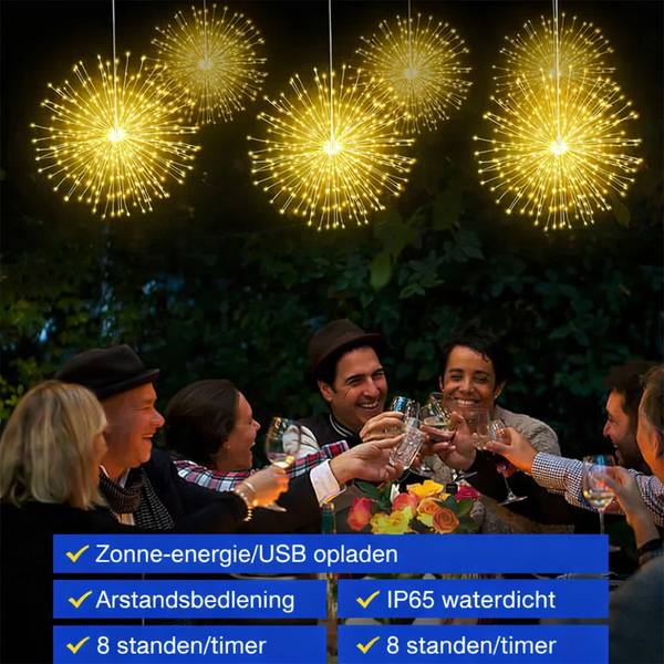 Magische Vuurwerk Solar Lichtslinger Buiten