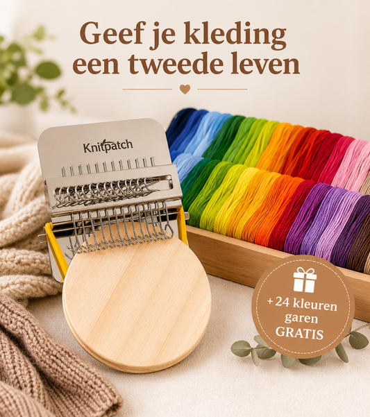KnitPatch™ | Repareer elk kledingstuk in 15 minuten