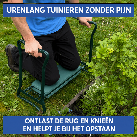 KneeRelief™ | Comfortabel 2-in-1 Knielbankje en Zitkrukje Tuin