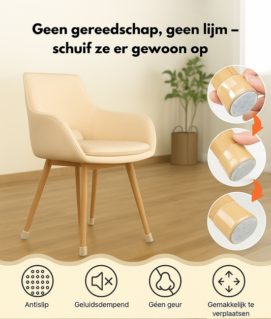 GlideGuard™ - Doorzichtige Stoelbeschermers