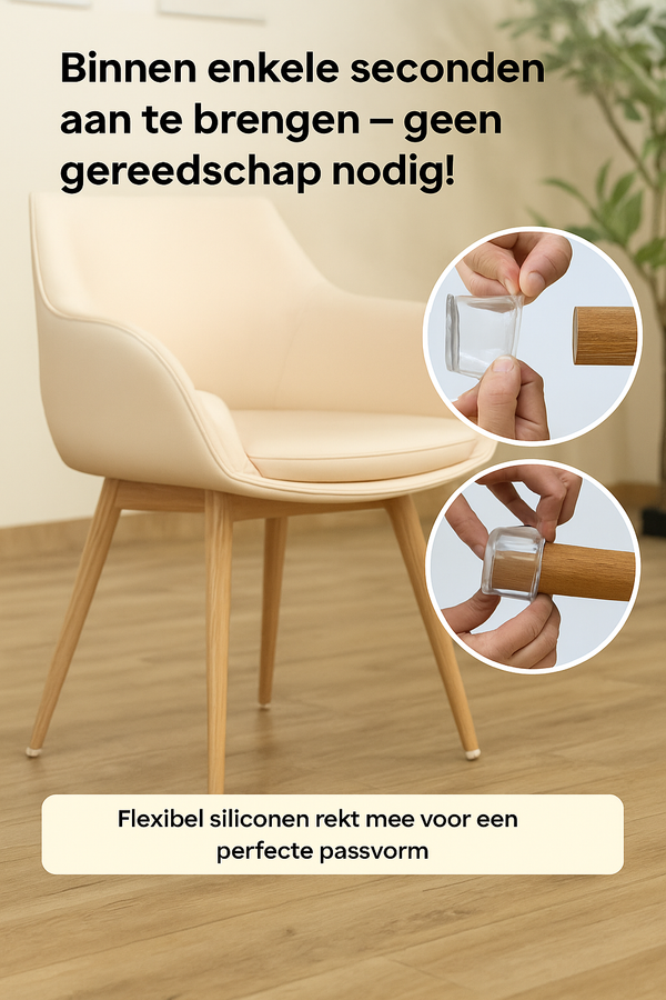 GlideGuard™ - Doorzichtige Stoelbeschermers