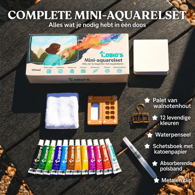 ColorMuse™ – Compacte Aquarel Schilderkit
