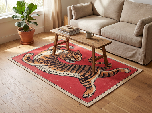 RoarRug™ - Vintage tijger vloerkleed