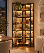 Belmont™ | Luxe Industriële Houten Hoekkast
