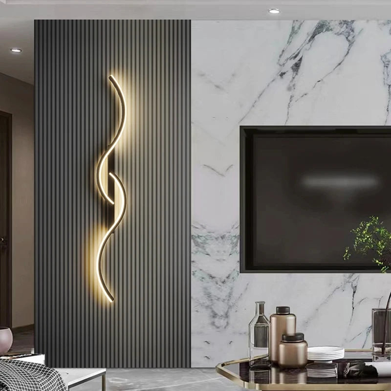 Minimalistische LED Wandlamp