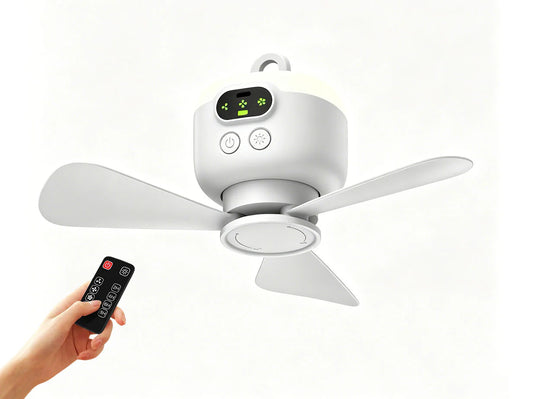 CoolHang™ | 2-in-1 Oplaadbare Camping Ventilator LED-Lamp