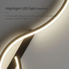 Minimalistische LED Wandlamp