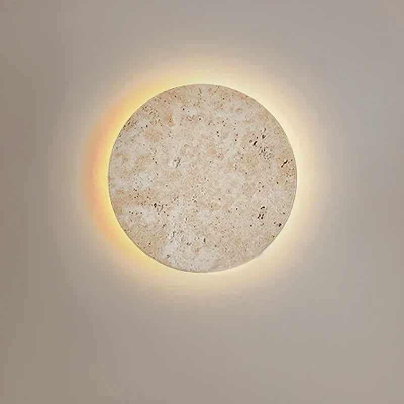 TerraGlow™ - Sfeervolle wandlamp van natuursteen