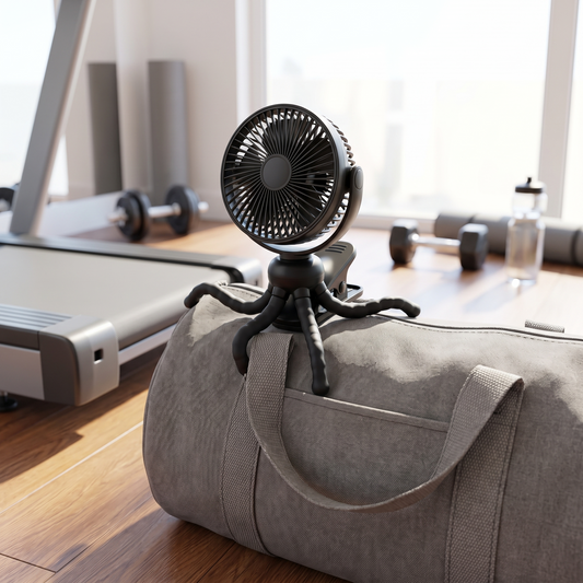 BreezyClip™ Pro | Mini Ventilator met Clip voor Sport, Stil & USB Oplaadbaar