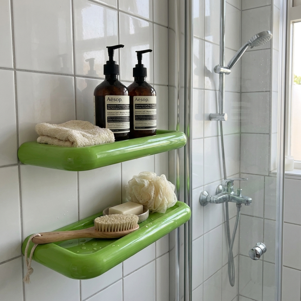 VibeShelf badkamerrek lifestyle Nederlands huishouden