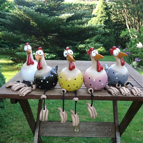 Vrolijke Keramieken Tuinkip
