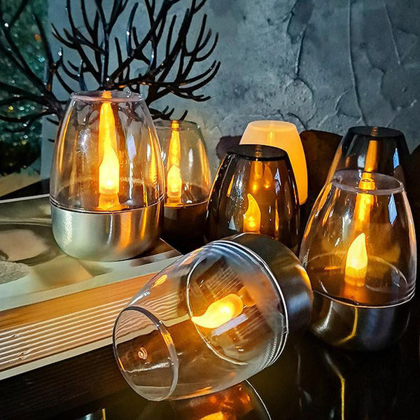 Zonne LED Vlamloze Tafellamp Set