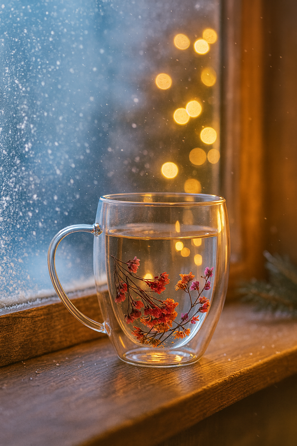 BloomCup Magische Glasbeker Met Bloem